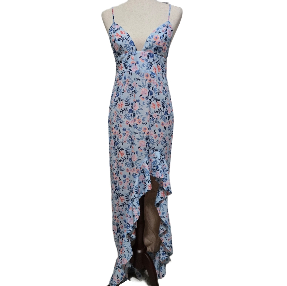 ​Lovers + Friends Ahamani High-Low Gown in Meadow Floral - Size Small - Revolve